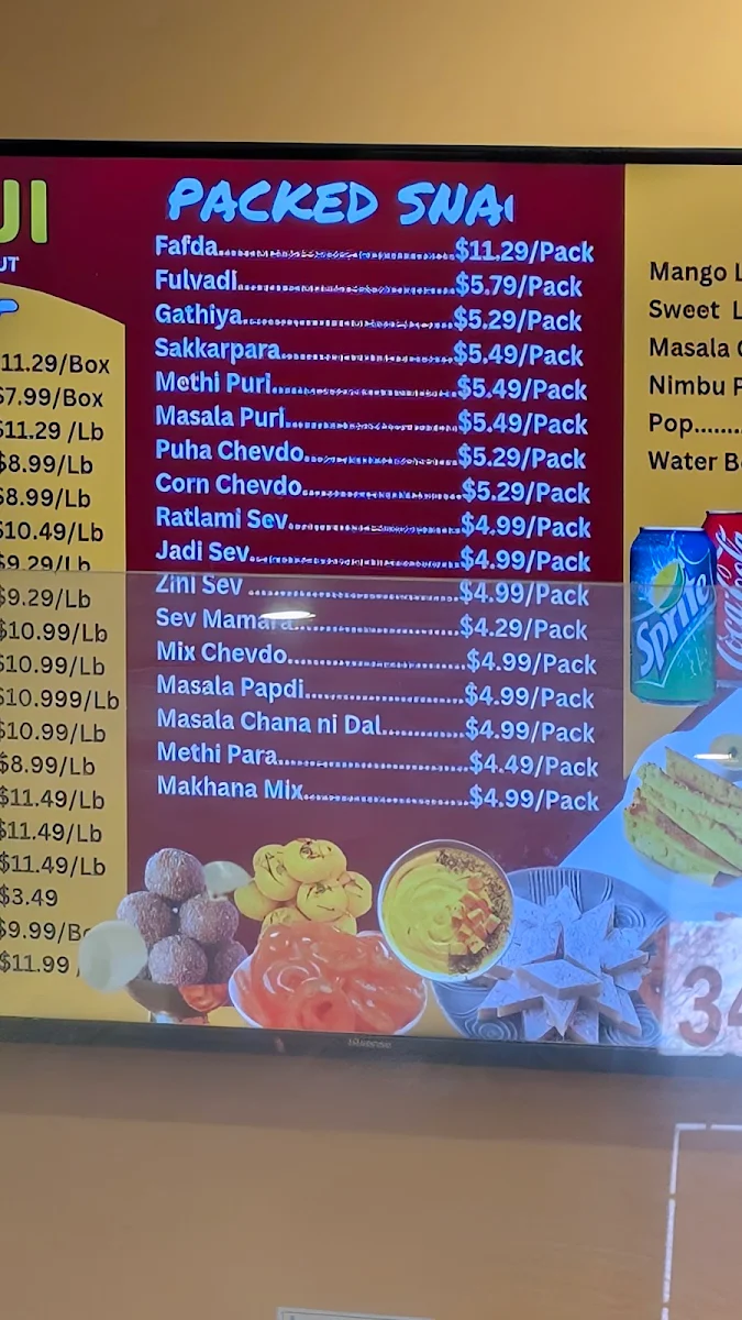 Menu, Shriji Catering And Takeout