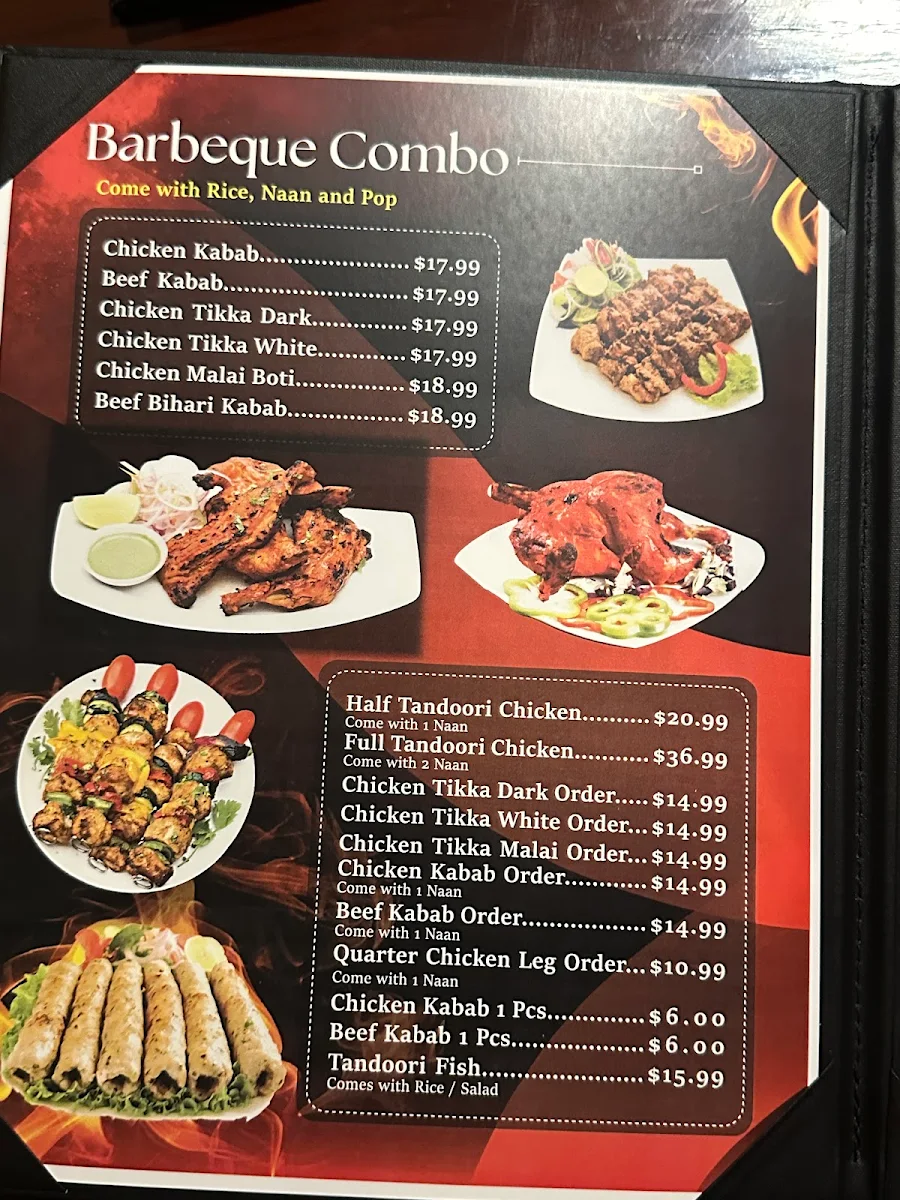 Menu, Usmania Grill