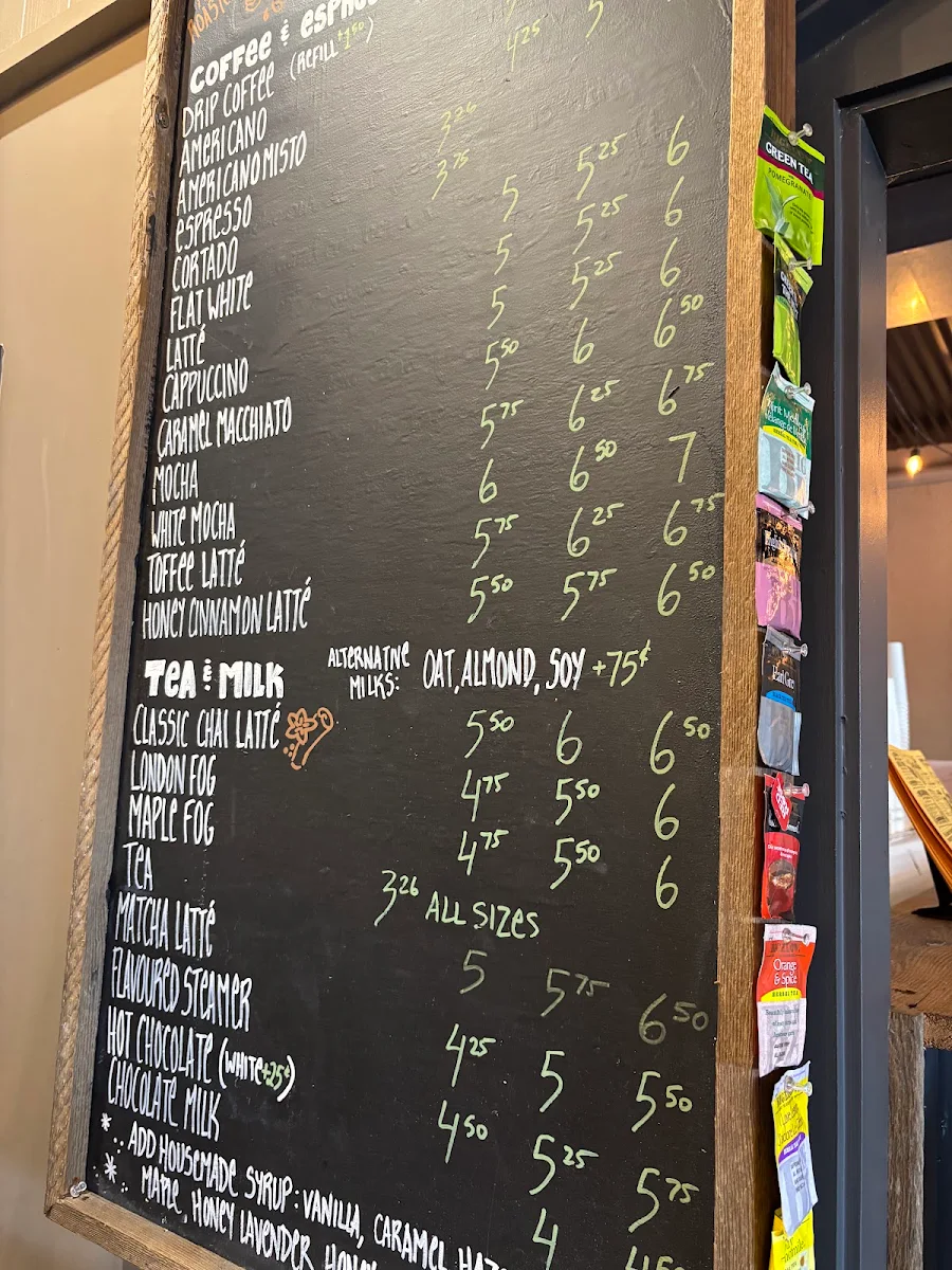 Menu, Bigfoot Donuts
