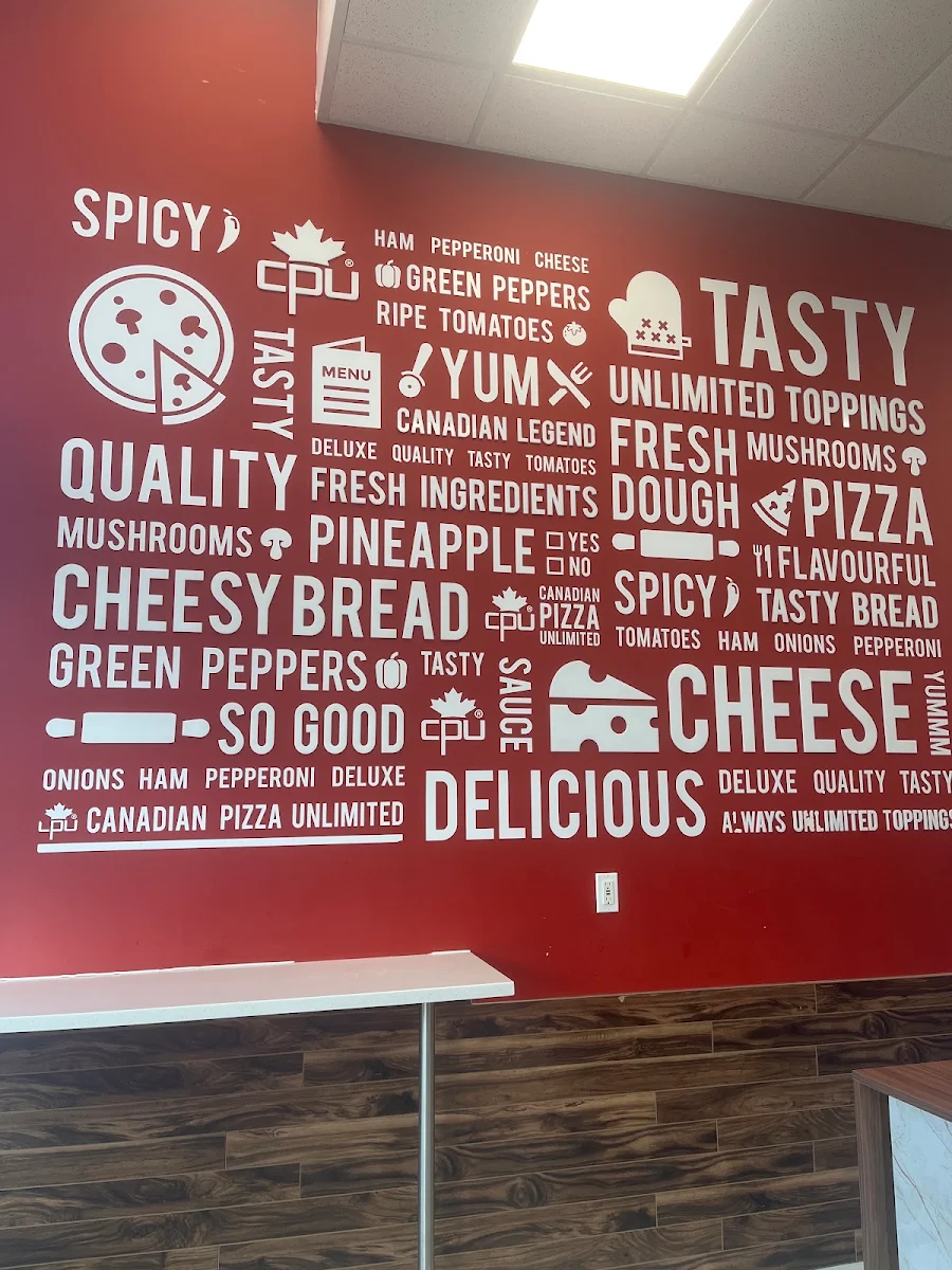 Menu, Canadian Pizza Unlimited & BigGuy's Fried Chicken