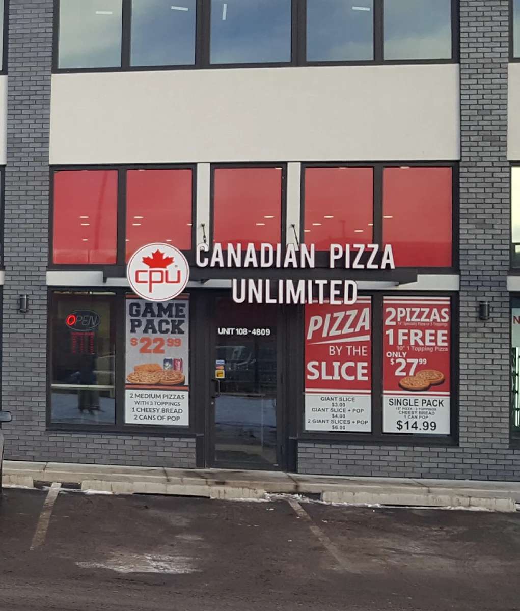 Menu, Canadian Pizza Unlimited & BigGuy's Fried Chicken