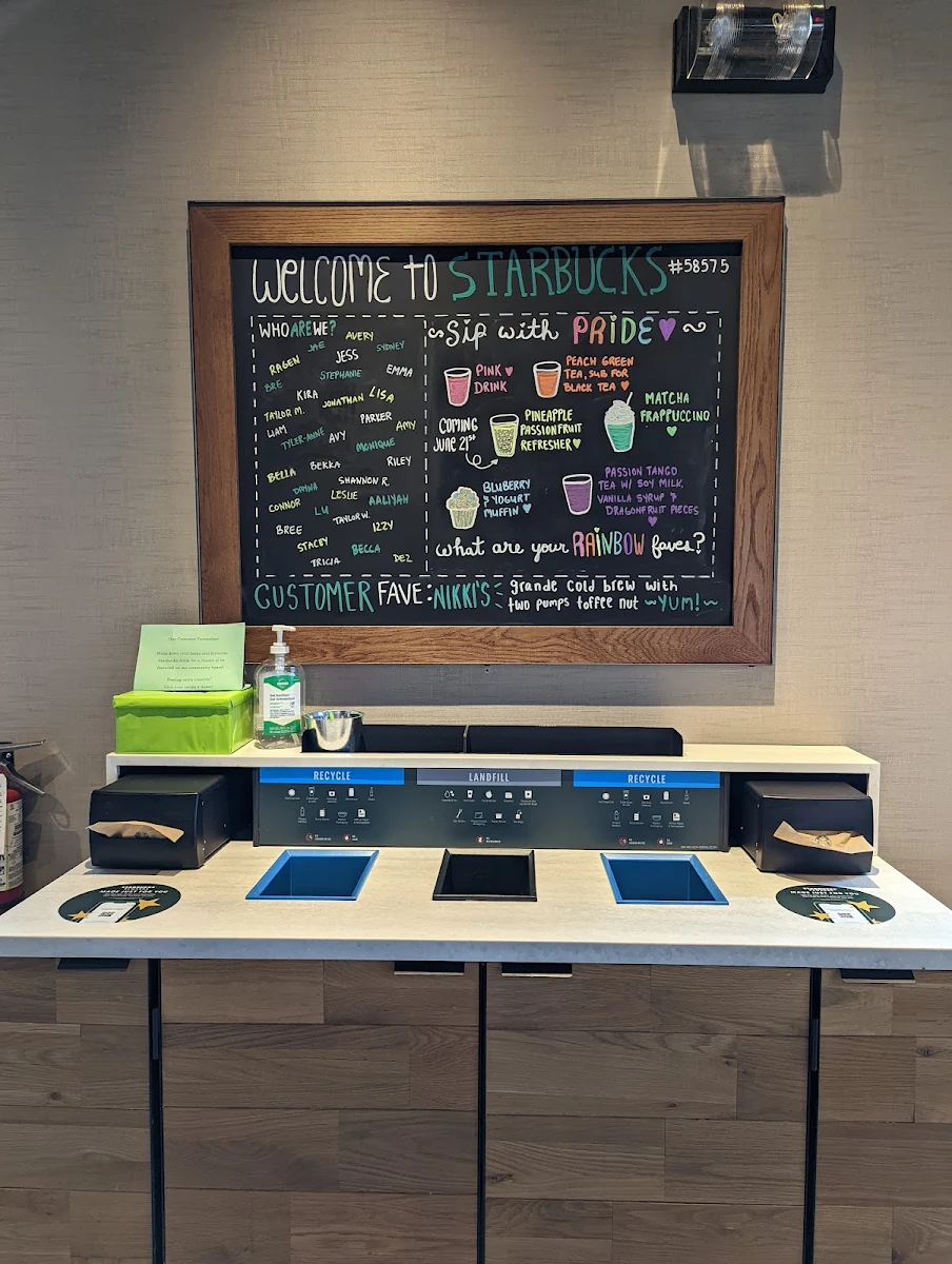 Menu, Starbucks Coffee Company
