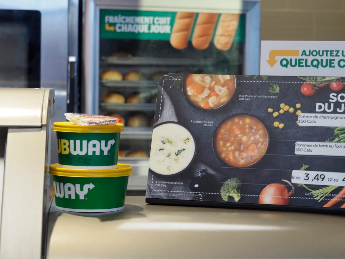 Menu, Subway