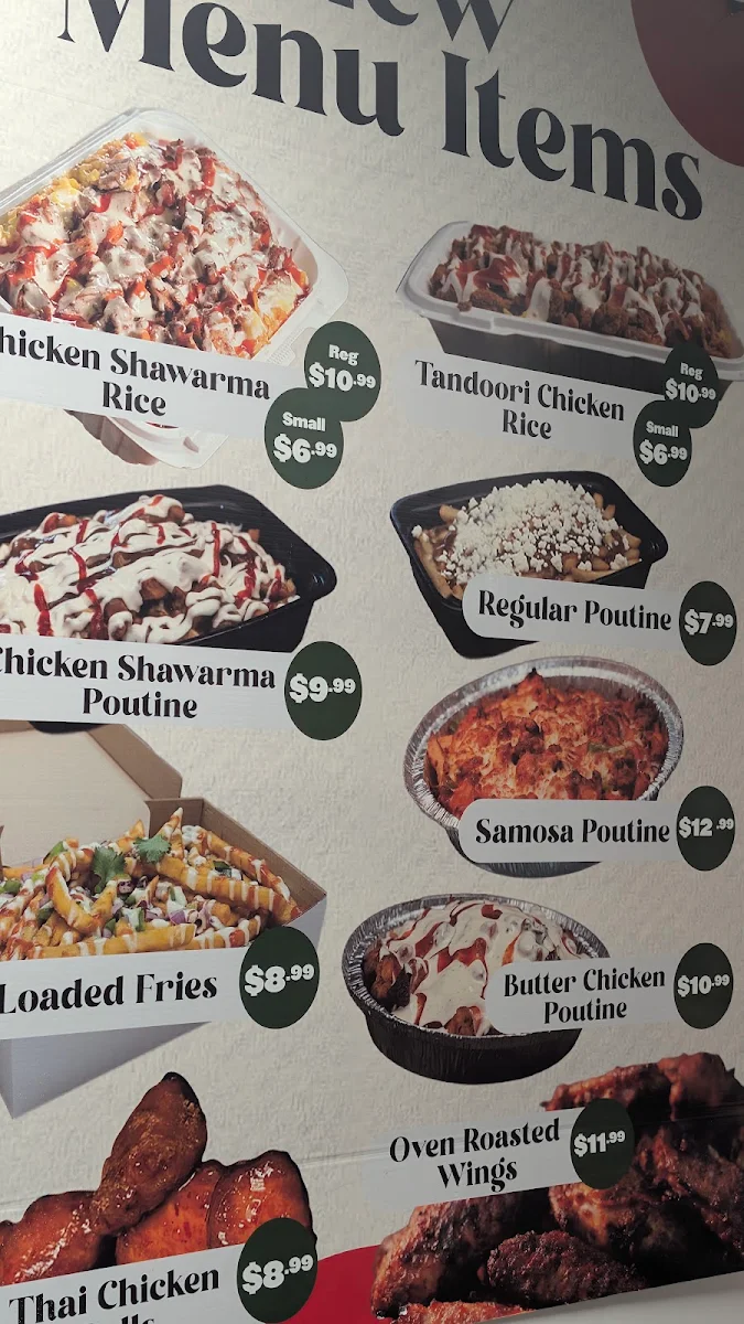 Menu, Pizza Bell & Wings