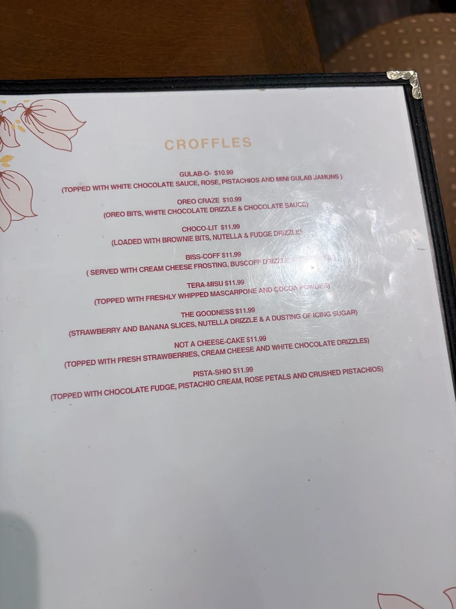 Menu, Alagh’s Cakes & Cafe