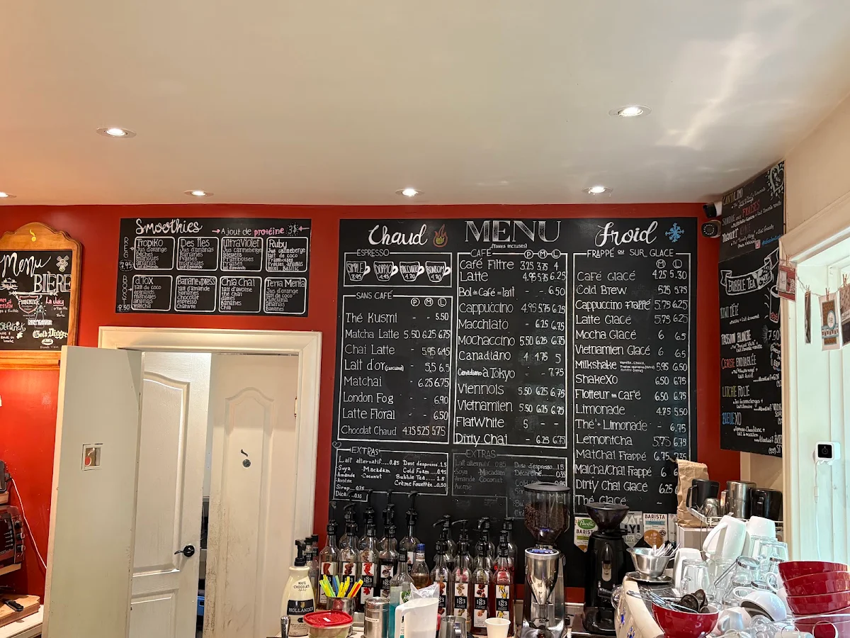 Menu, Cafexo Boutique