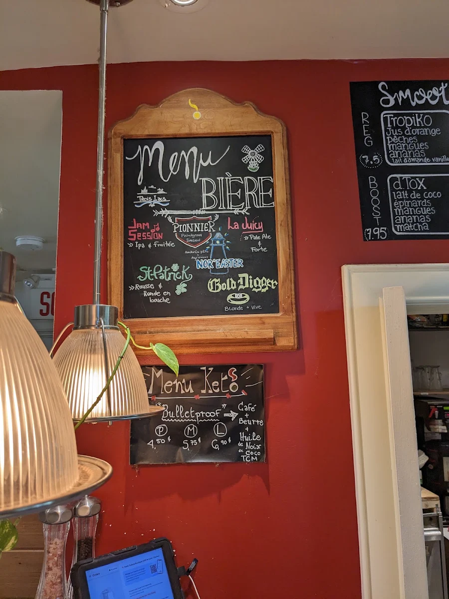 Menu, Cafexo Boutique