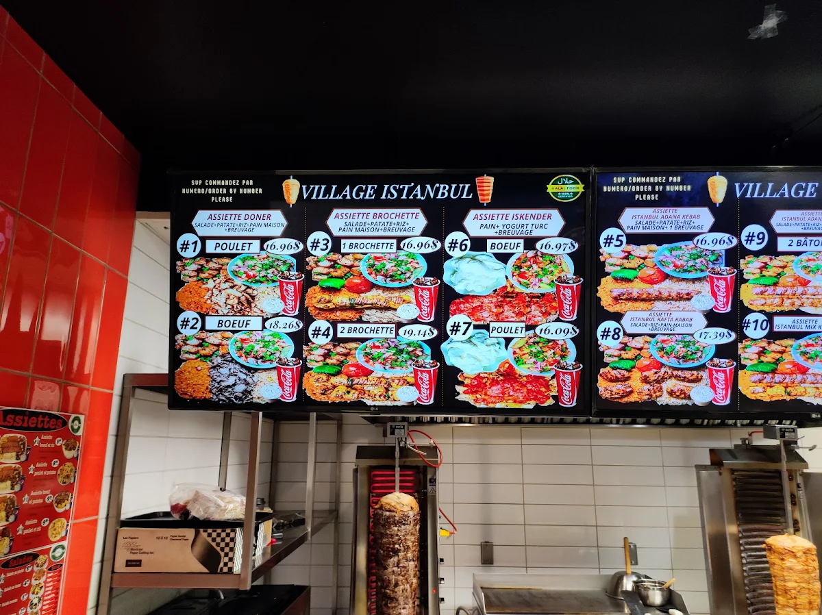 Menu, Village Istanbul