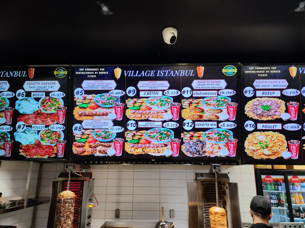 Menu, Village Istanbul