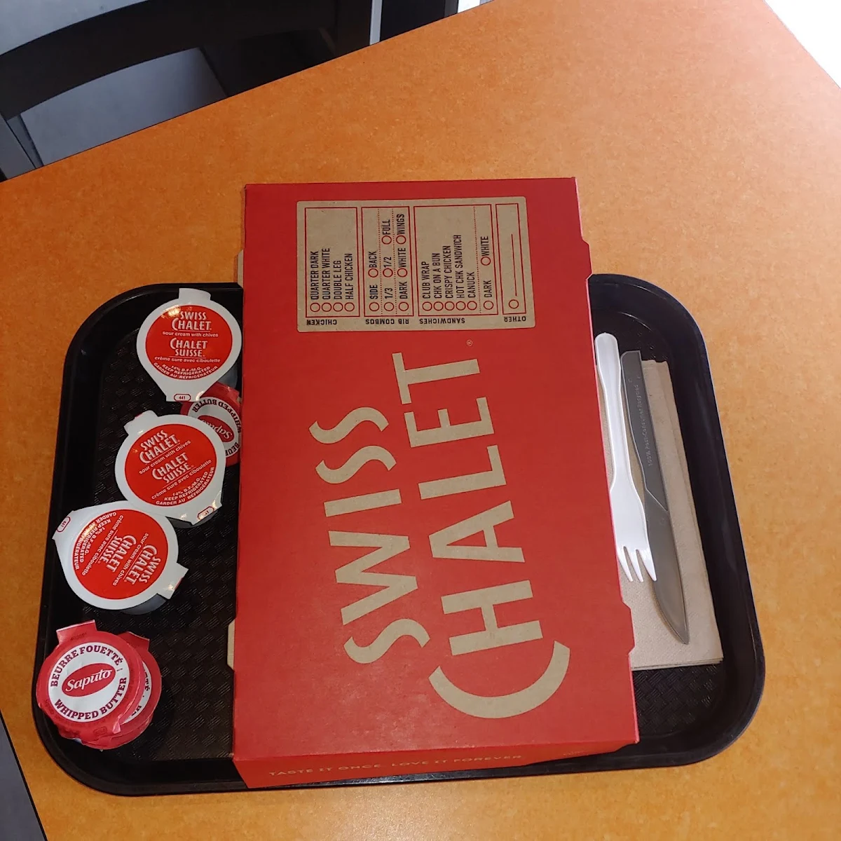 Menu, Harvey's