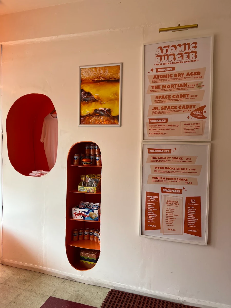 Menu, Atomic Burger
