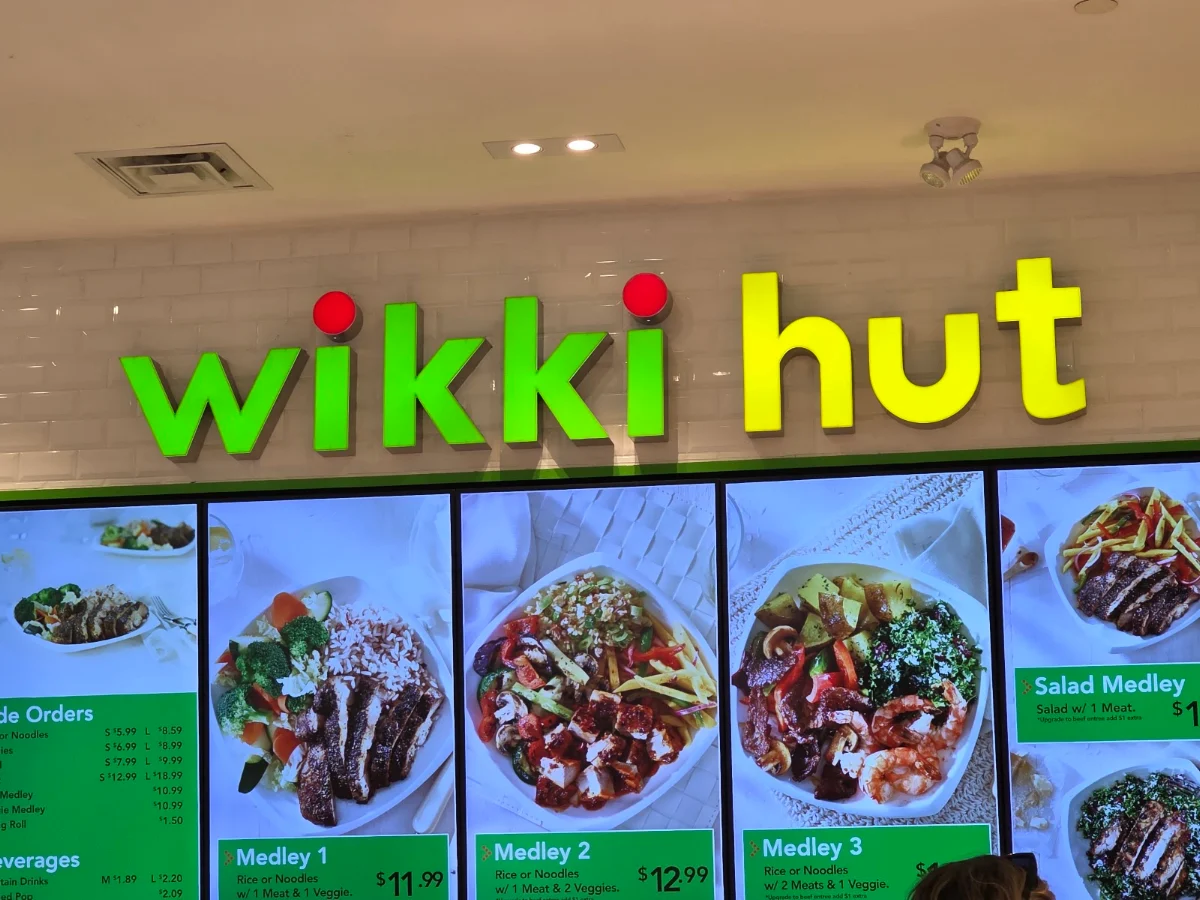 Menu, Wikki Hut