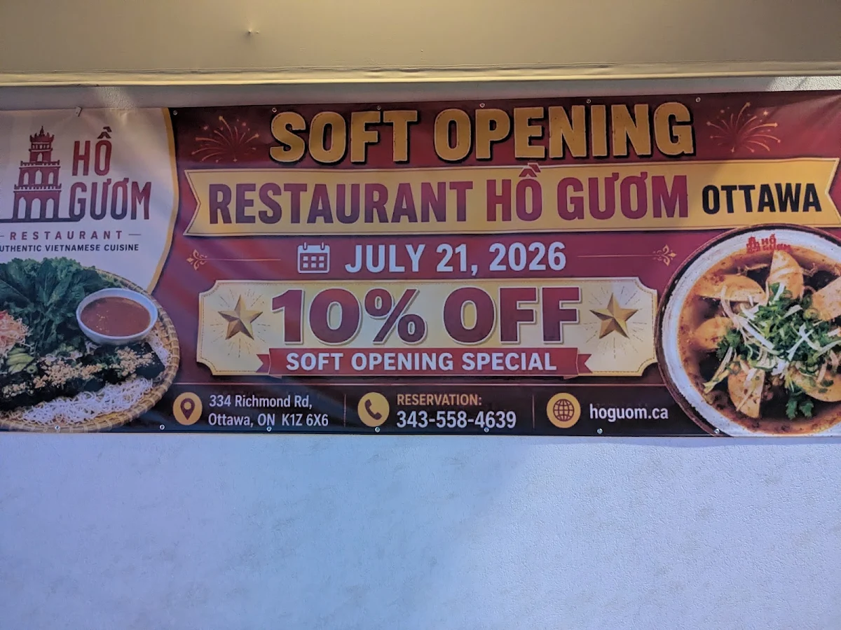 Menu, Restaurant Ho Guom Richmond