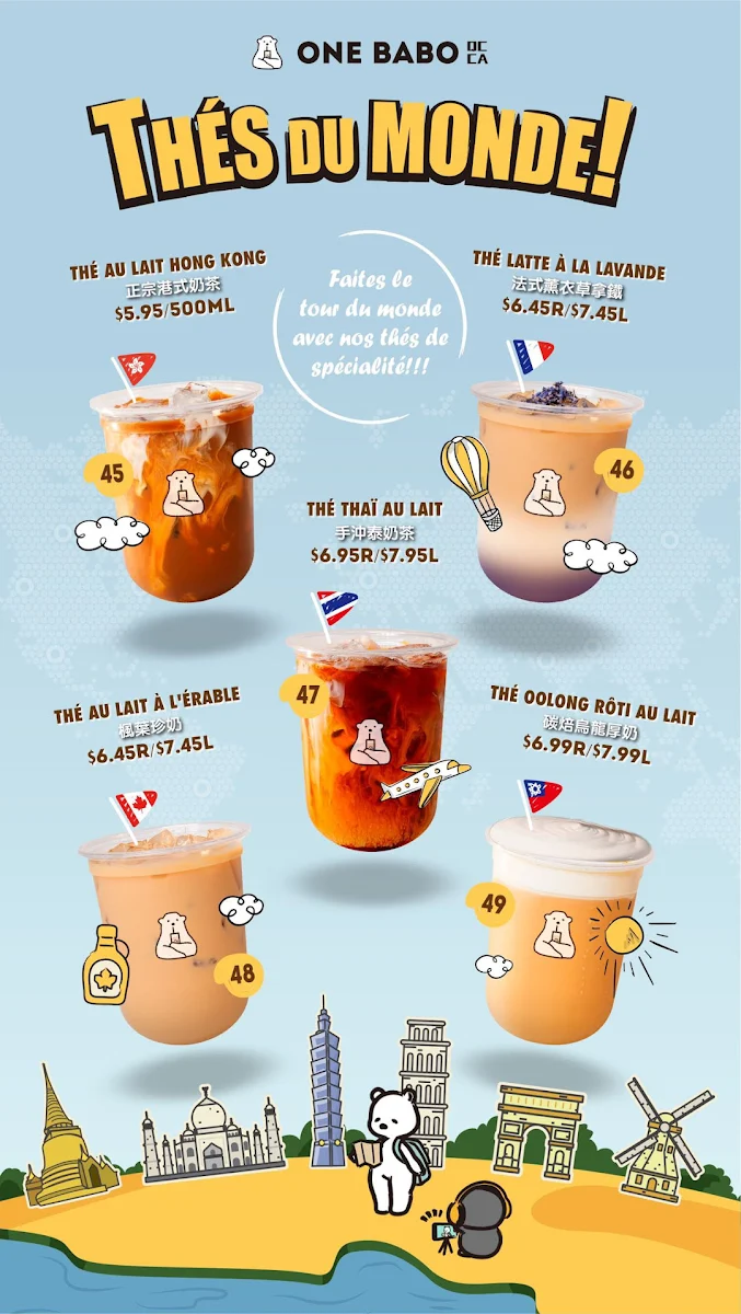 Menu, One Babo