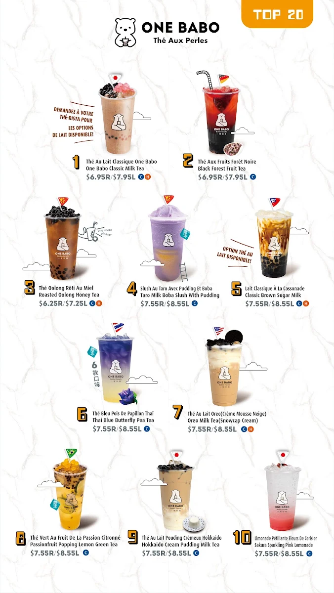 Menu, One Babo