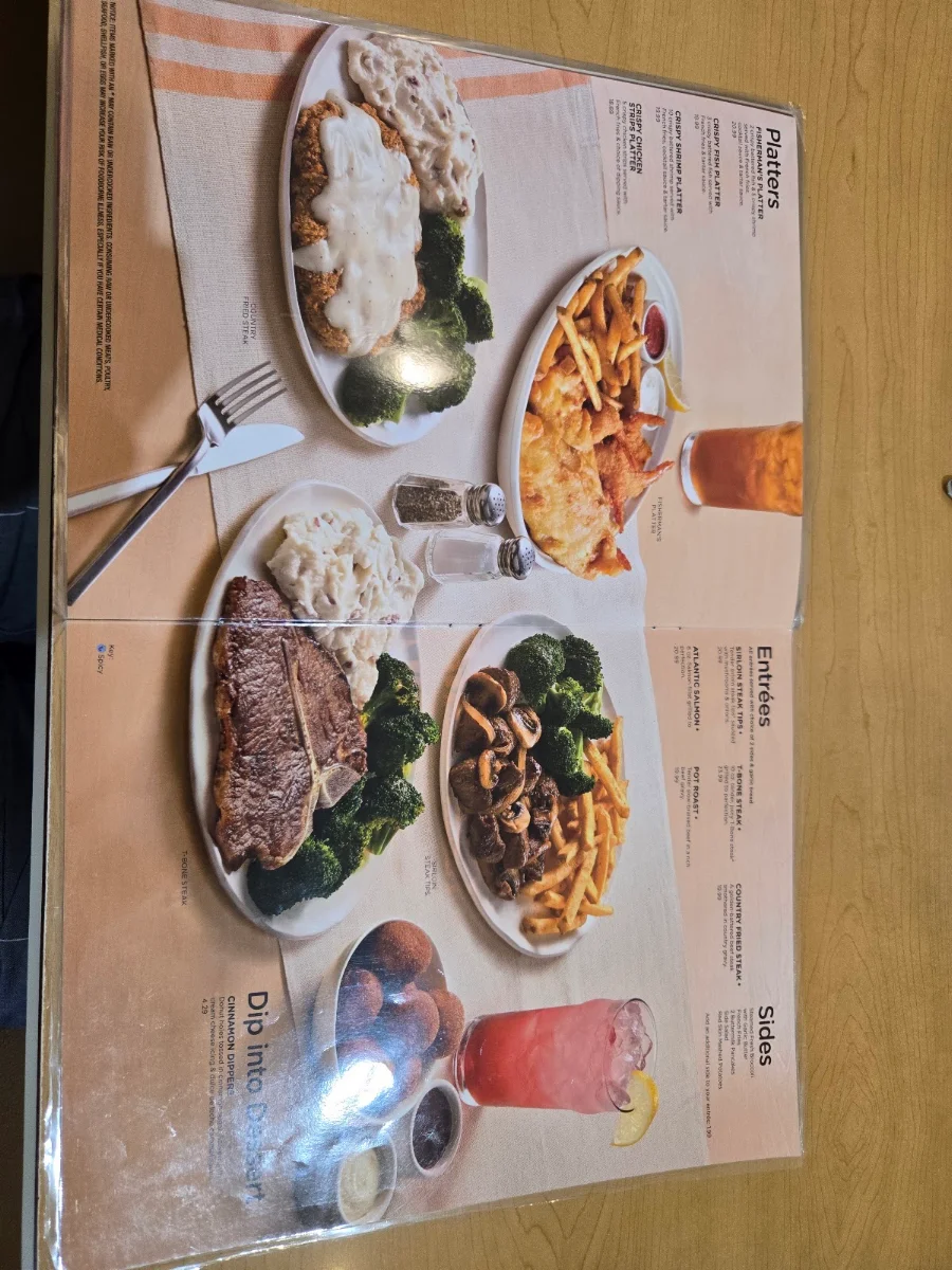 Menu, IHOP