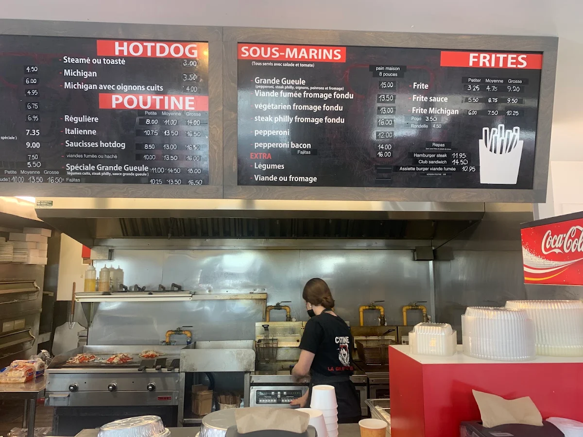 Menu, Cantine La Grande Gueule