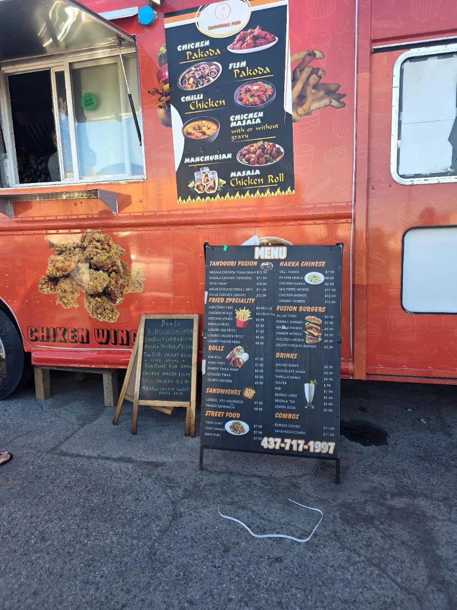 Menu, Traditional fast food ( truck)