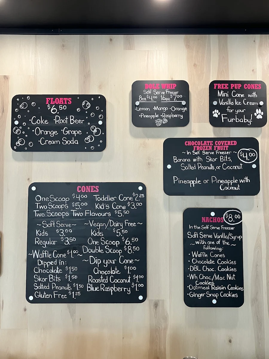 Menu, Desserts by The Daily Scoop