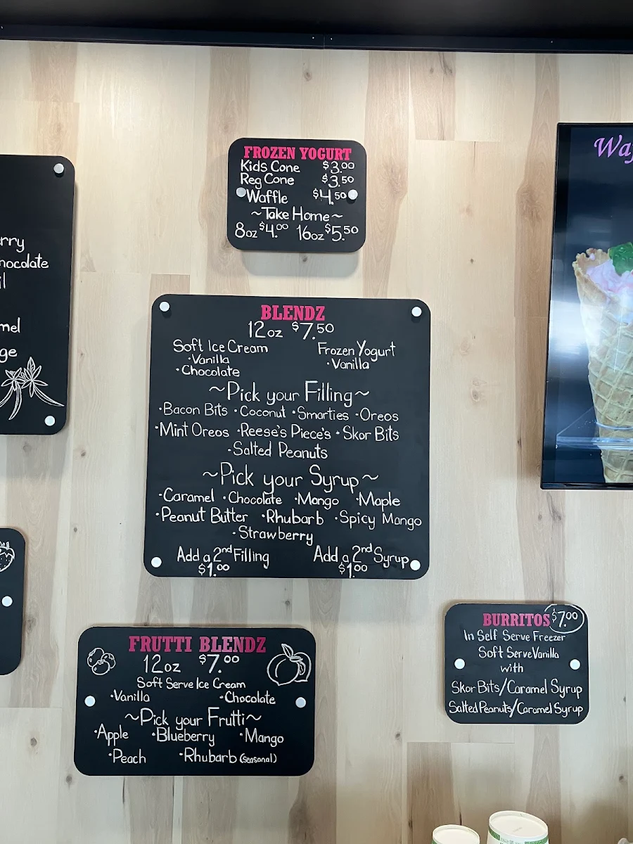 Menu, Desserts by The Daily Scoop