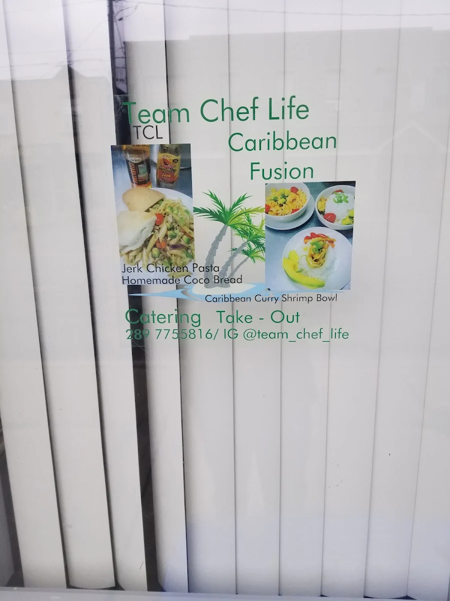 Menu, Team Chef Life Caribbean Fusion