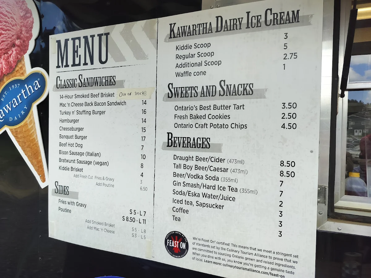 Menu, Trail Hub