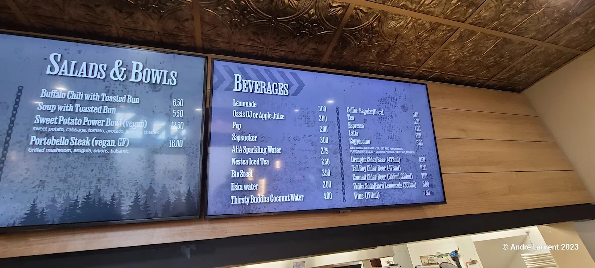 Menu, Trail Hub