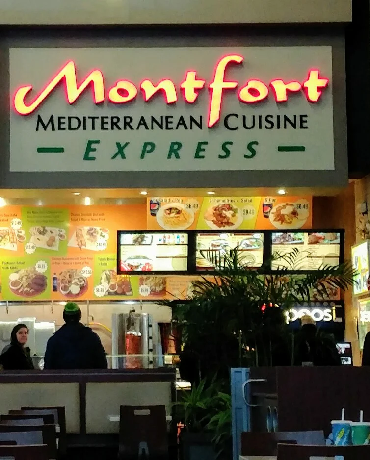 Menu, Montfort Mediterranean Grill