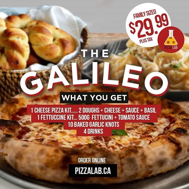 Menu, Pizza Lab