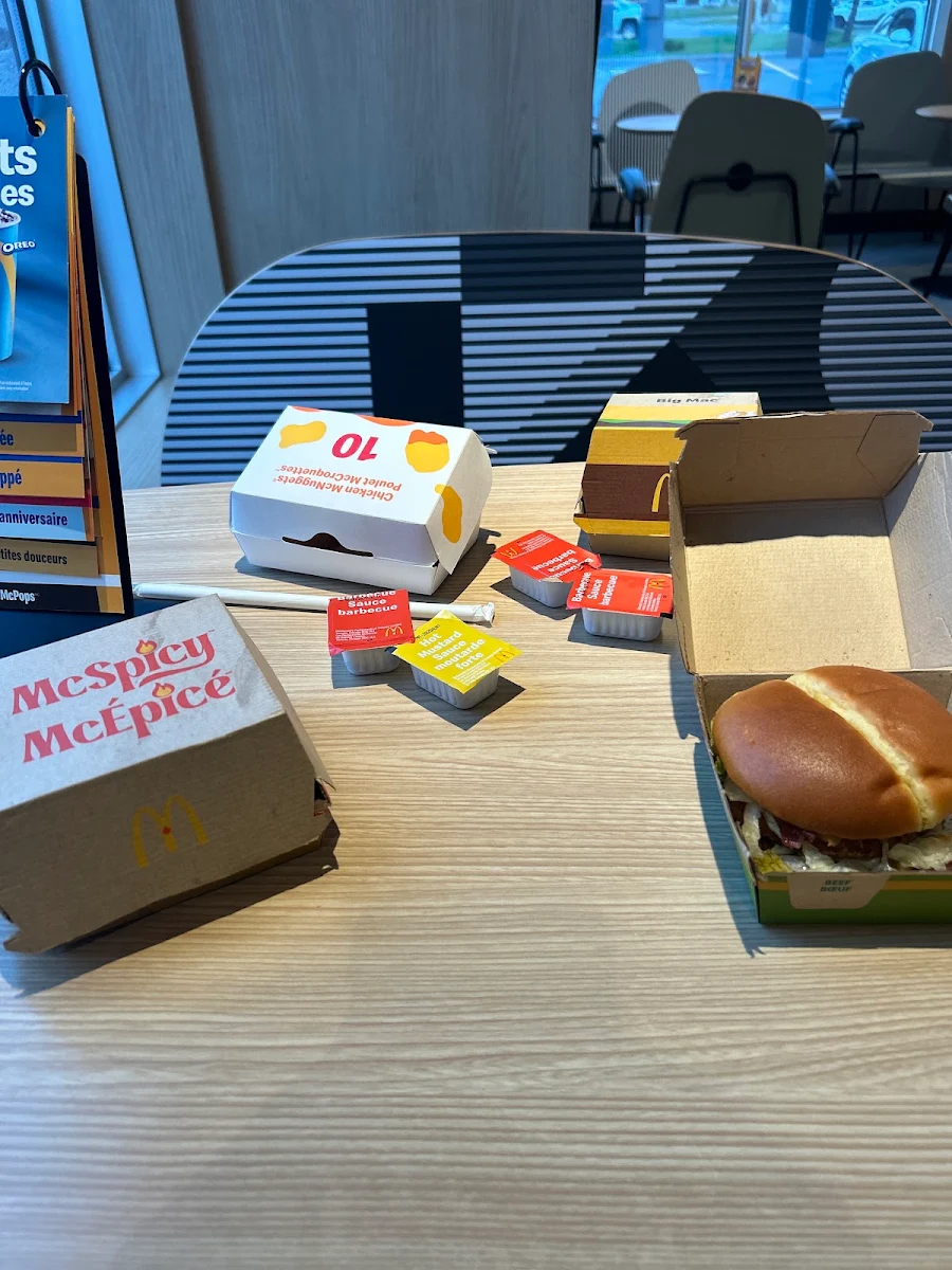 Menu, McDonald's