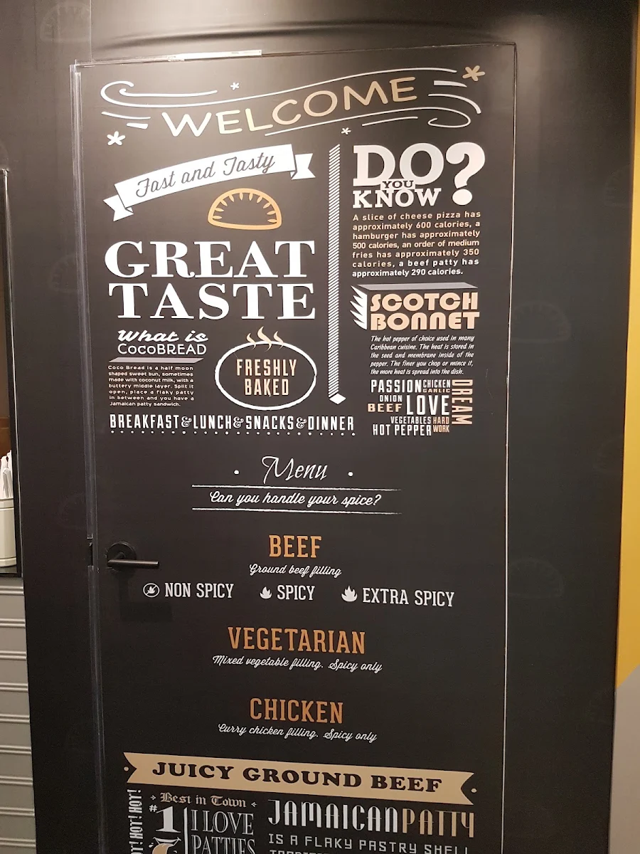 Menu, Patties Express