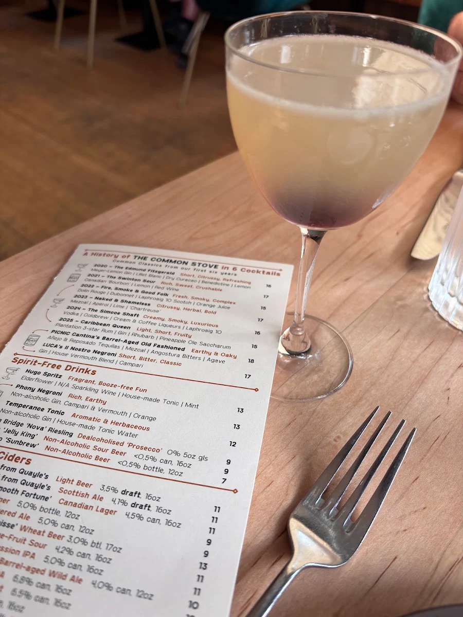 Menu, The Common Stove