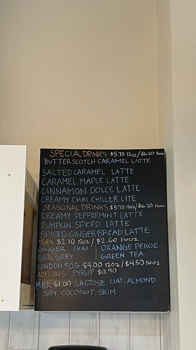 Menu, Café Delicia