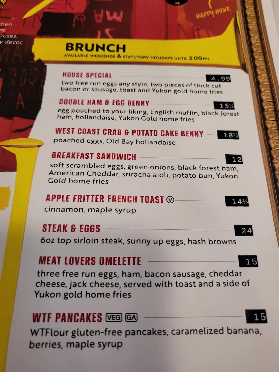 Menu, McDonald's