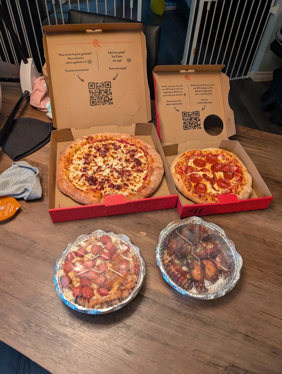 Menu, Pizza Salvatoré