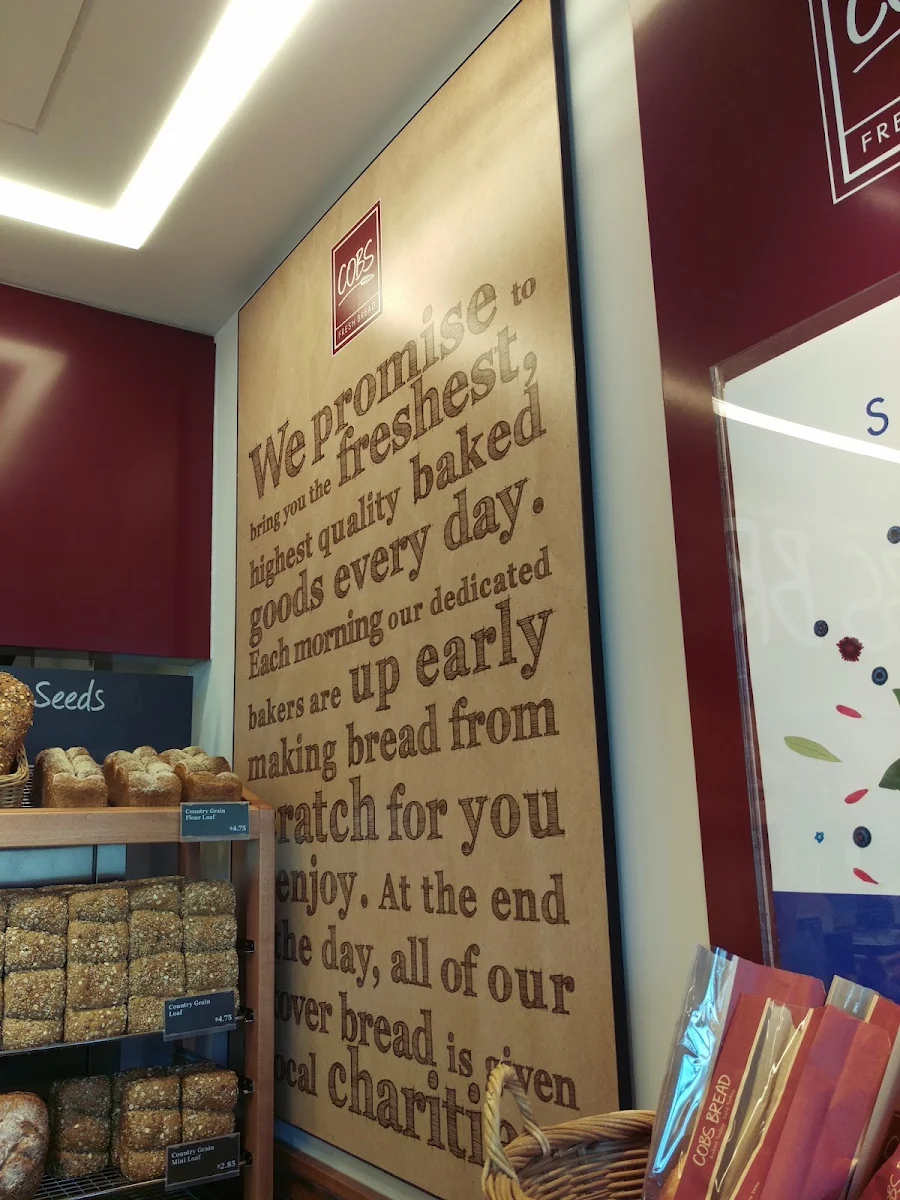 Menu, COBS Bread