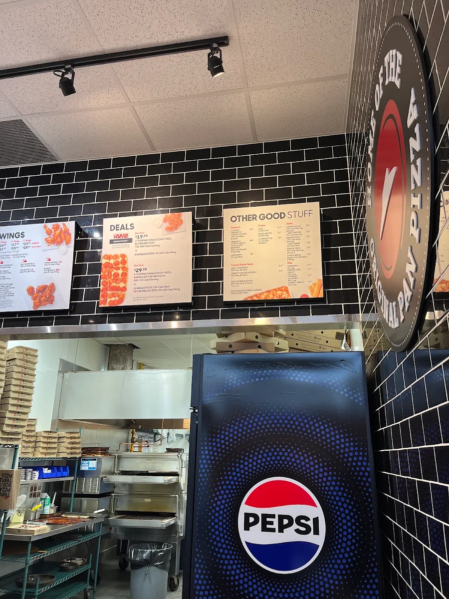 Menu, Pizza Hut