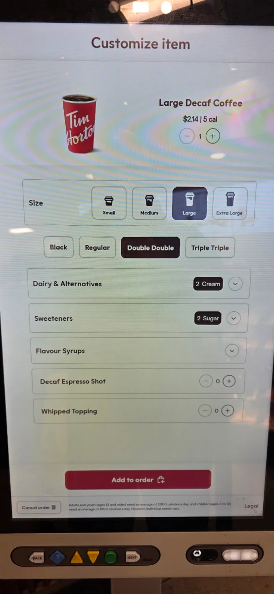 Menu, Wendy's
