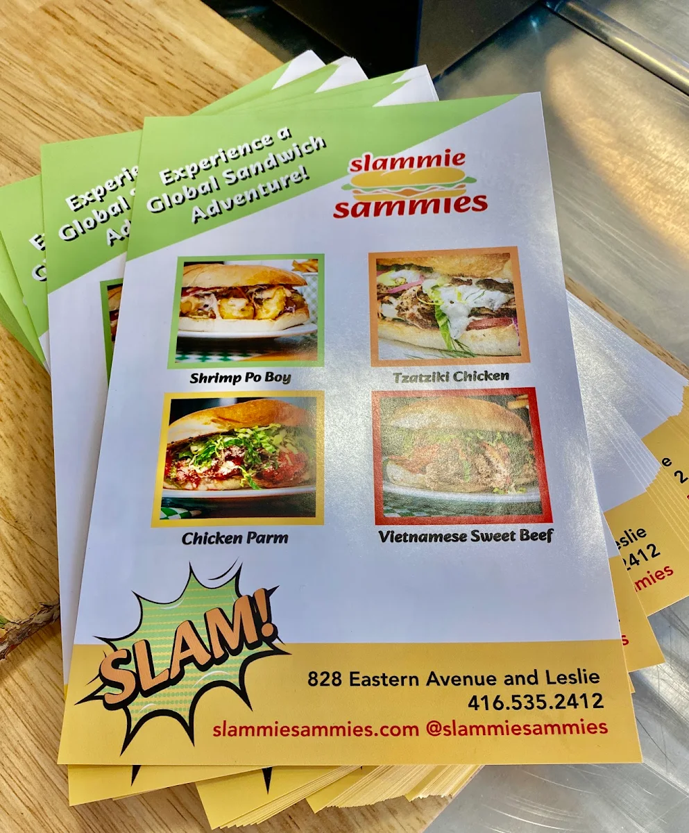 Menu, Slammie Sammies