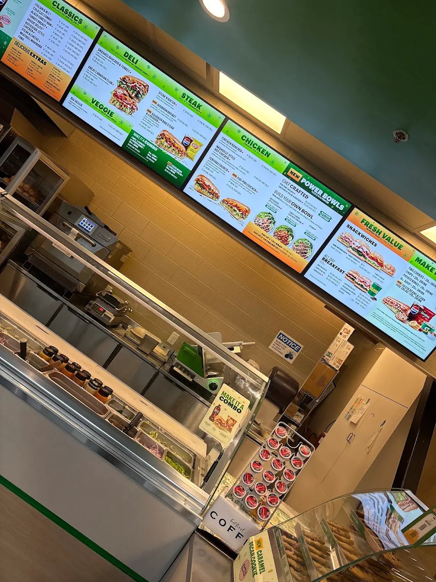 Menu, Subway