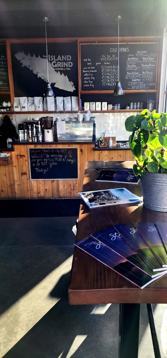 Menu, The Island Grind Coffee & Tea