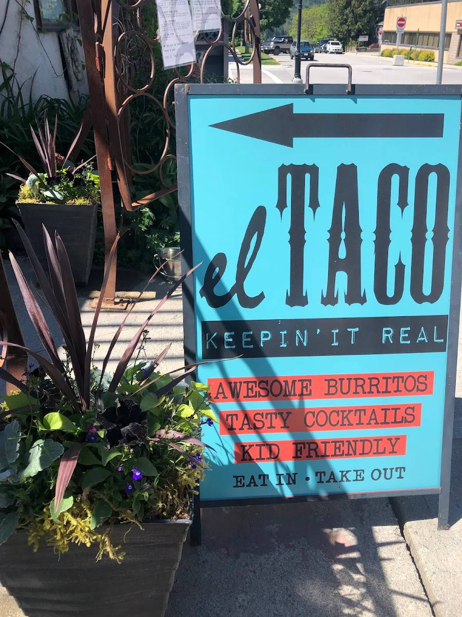 Menu, El Taco