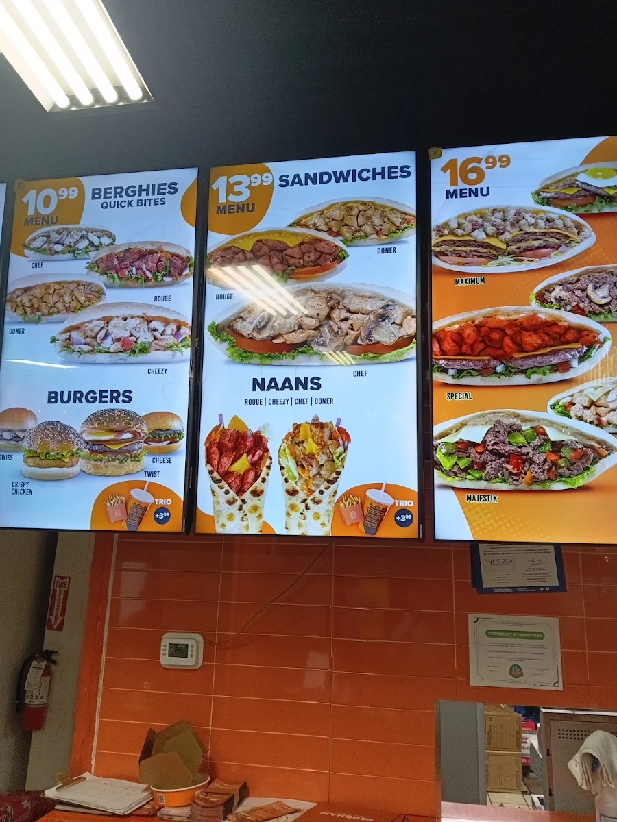 Menu, Bergham - Orleans