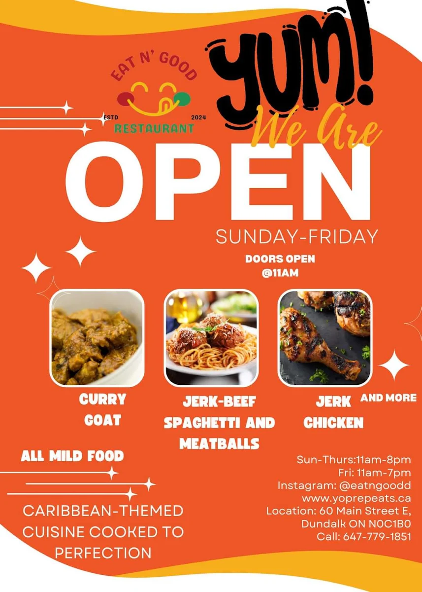 Menu, Eat N' Good Restaurant
