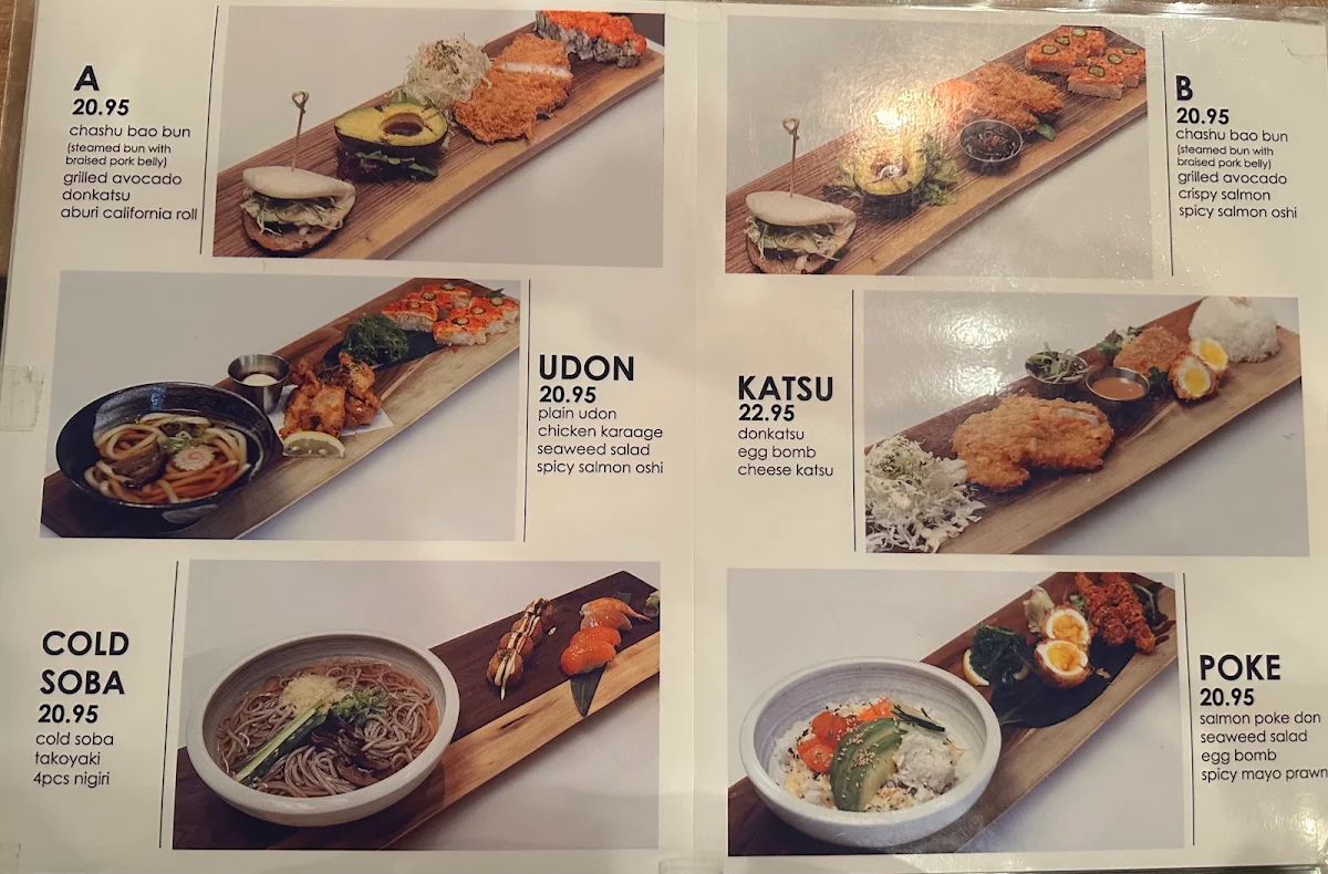 Menu, Shio Japanese Kitchen