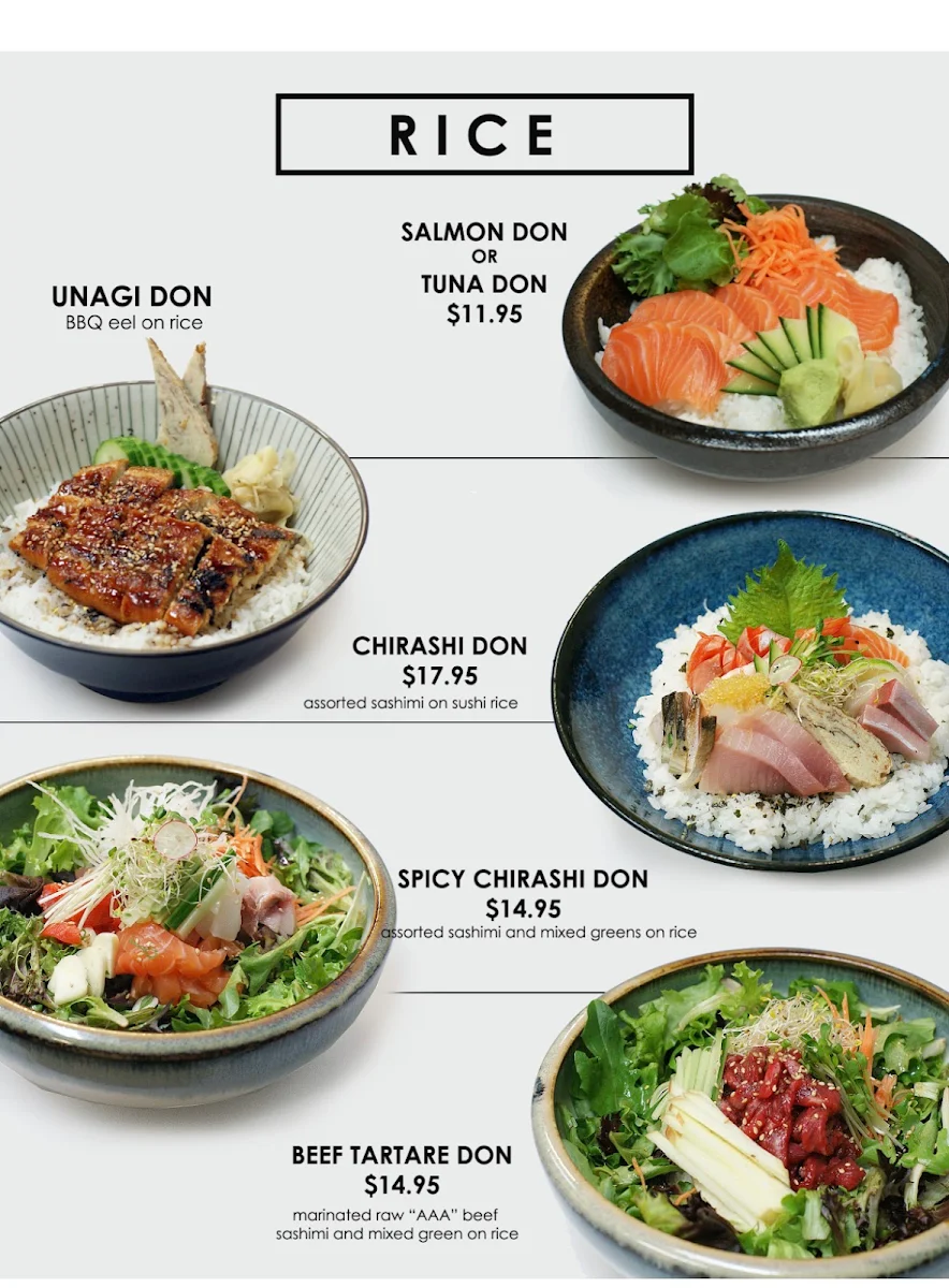 Menu, Shio Japanese Kitchen