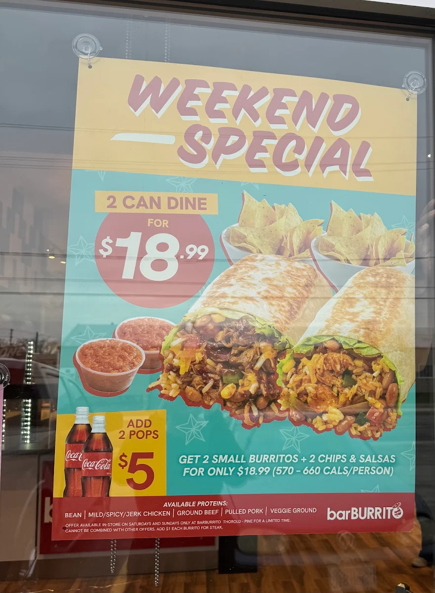 Menu, barBURRITO