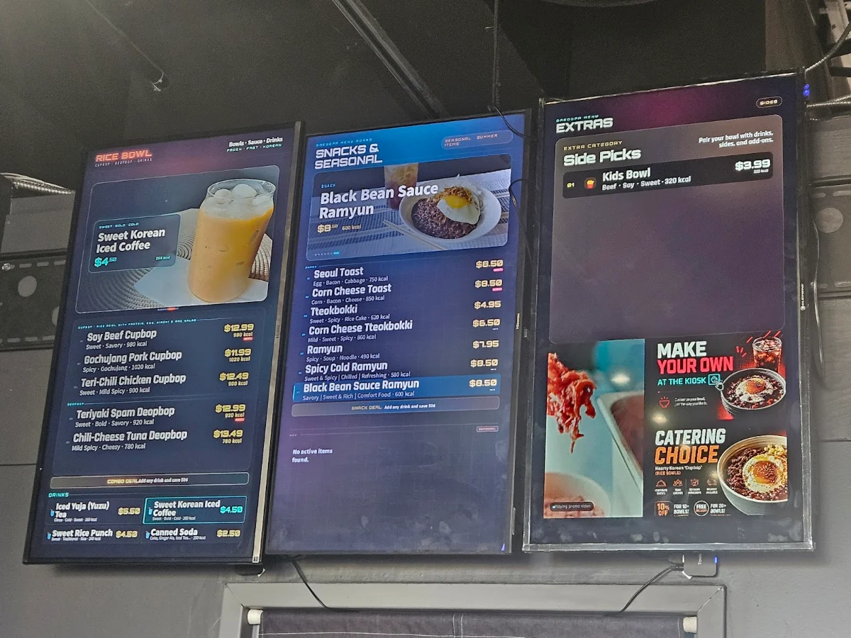 Menu, Baegopa