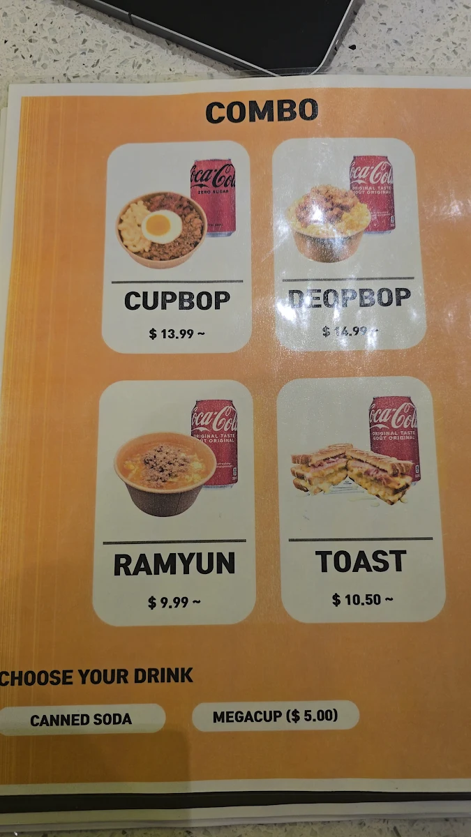 Menu, Baegopa