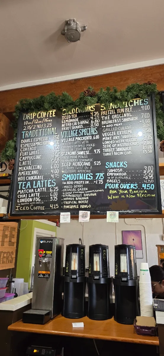 Menu, EcoCafe